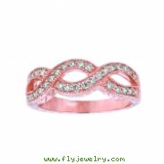 Diamond twisted ring
