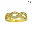 Diamond twisted ring