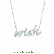 Diamond wish necklace