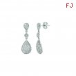 Diamons pear drop earrings