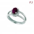 Emerald & diamond oval ring