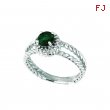 Emerald & diamond ring