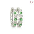 Emerald And Diamond Earrings