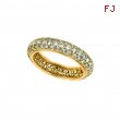 Eternity diamond pave set ring
