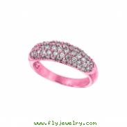 Fancy pink gold diamond ring