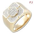 Four Plus One White Diamond Gents Ring - White Gold