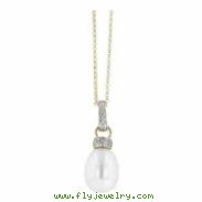 Fresh Water Pearl Diamond Necklace