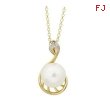 Freshwater Pearl Diamond Necklace