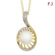 Freshwater Pearl Diamond Necklace