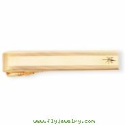 Gold-plated .01 Ct. Diamond Tie Bar