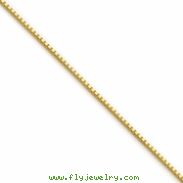 Gold-plated Sterling Silver .90mm Box Chain