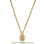 Gold-Tone Fancy Scroll Eyeglass Holder 28" Necklace