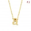 Golden Initial A Pendant