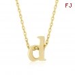 Golden Initial D Pendant