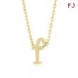 Golden Initial F Pendant