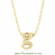 Golden Initial G Pendant