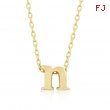 Golden Initial N Pendant