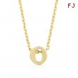 Golden Initial O Pendant