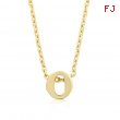 Golden Initial O Pendant