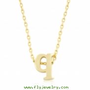 Golden Initial Q Pendant