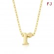 Golden Initial R Pendant