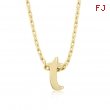 Golden Initial T Pendant