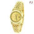 Ladies' Charles Hubert 14K Gold-Plated Stainless Steel Champagne Dial Watch