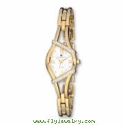 Ladies Charles Hubert IPG-plated Crystal Bezel 20mm Watch