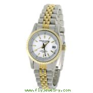 Ladies' Charles Hubert Premium Collection Gold-Plated Off-White Dial Watch