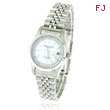 Ladies' Charles Hubert Stainless Steel Round Off-White Dial Watch