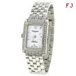 Ladies' Charles Hubert Stainless Steel Swarovski Crystal-Detailed Classic Watch