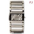 Ladies Simon Chang IP-plated Zebra Pattern Dial Watch