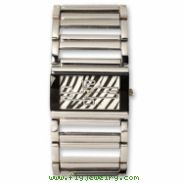 Ladies Simon Chang IP-plated Zebra Pattern Dial Watch
