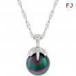 Leafed Tahitian Pearl Pendant