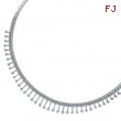 Luxury Diamond Necklace, 14K White Gold