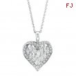 Marquise Diamond Heart Pendant Necklace