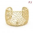 Matte Gold Floral Filigree Cuff