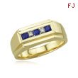 Men's Blue Sapphire And Diamond Ring