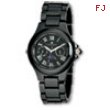 Mens Charles Hubert Black Ceramic Multifunction Watch