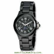 Mens Charles Hubert Black Ceramic Multifunction Watch