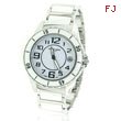 Men's Charles Hubert Ceramic White Dial Watch