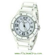 Men's Charles Hubert Ceramic White Dial Watch