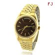 Men's Charles Hubert Gold-Plated Burgundy Dial Classic Watch