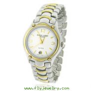 Men's Charles Hubert Two-Tone Brass Classic White Dial Watch