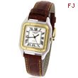 Men's Charles Hubert Two-Tone Leather Band Watch