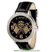 Mens Ed Hardy Apollo Skull/Flags Watch