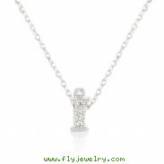 Micro-Pave Initial I Pendant
