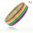 Multicolor Bangles Set - 18 pieces