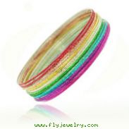 Multicolor Bangles Set - 18 pieces