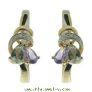 Multicolor Stone Diamond Earrings